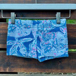 Lilly Pulitzer 3T Little Liza Shorts in Blue